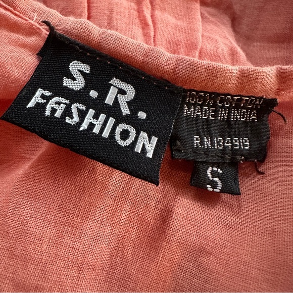 Women's Coral Sleeveless V-Neck Maxi Dress - Picture 8 of 10